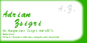 adrian zsigri business card